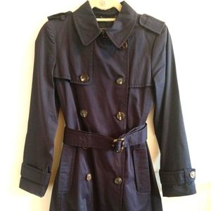 Banana Republic classic trenchcoat. Navy Blue.